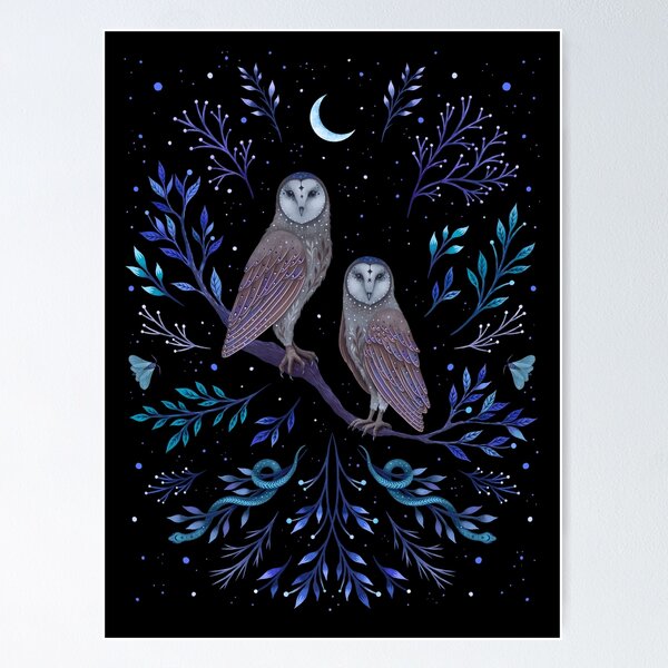 Owls in the Moonlight Poster