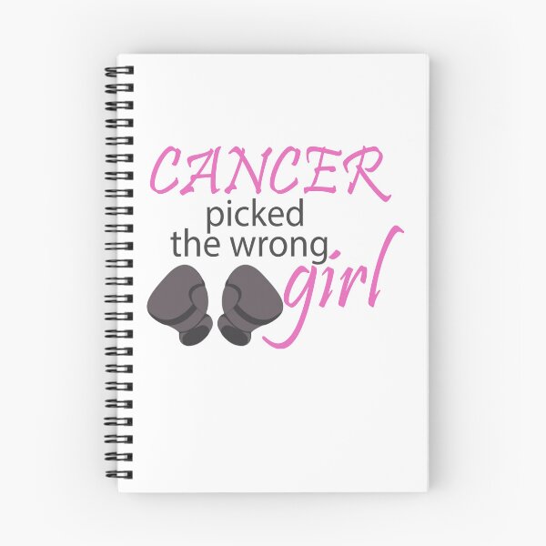 Item preview, Cancer Awareness Cancer Picked the Wrong Girl Text Typography with Boxing Gloves designed and sold by WearWolfDesigns.