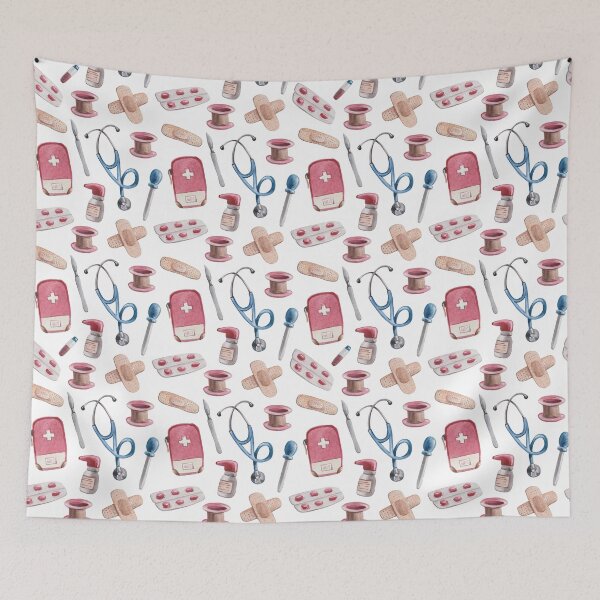 Item preview, Hospital Medical pattern Gift for nurses and doctors designed and sold by TamGustam.