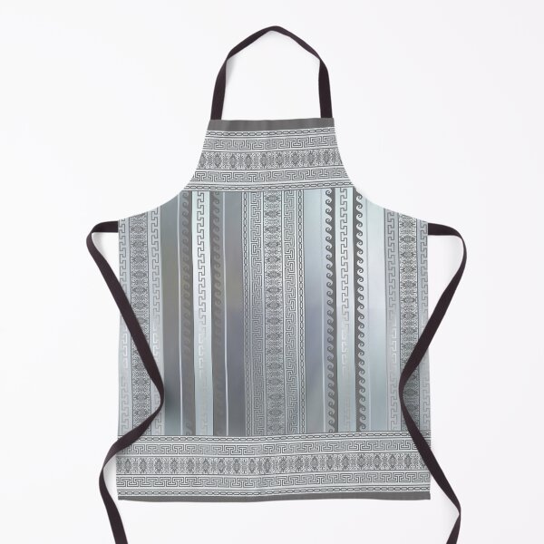 Item preview, Greek Keys Meander Silver Blue Grey designed and sold by Yiorgos Designs.