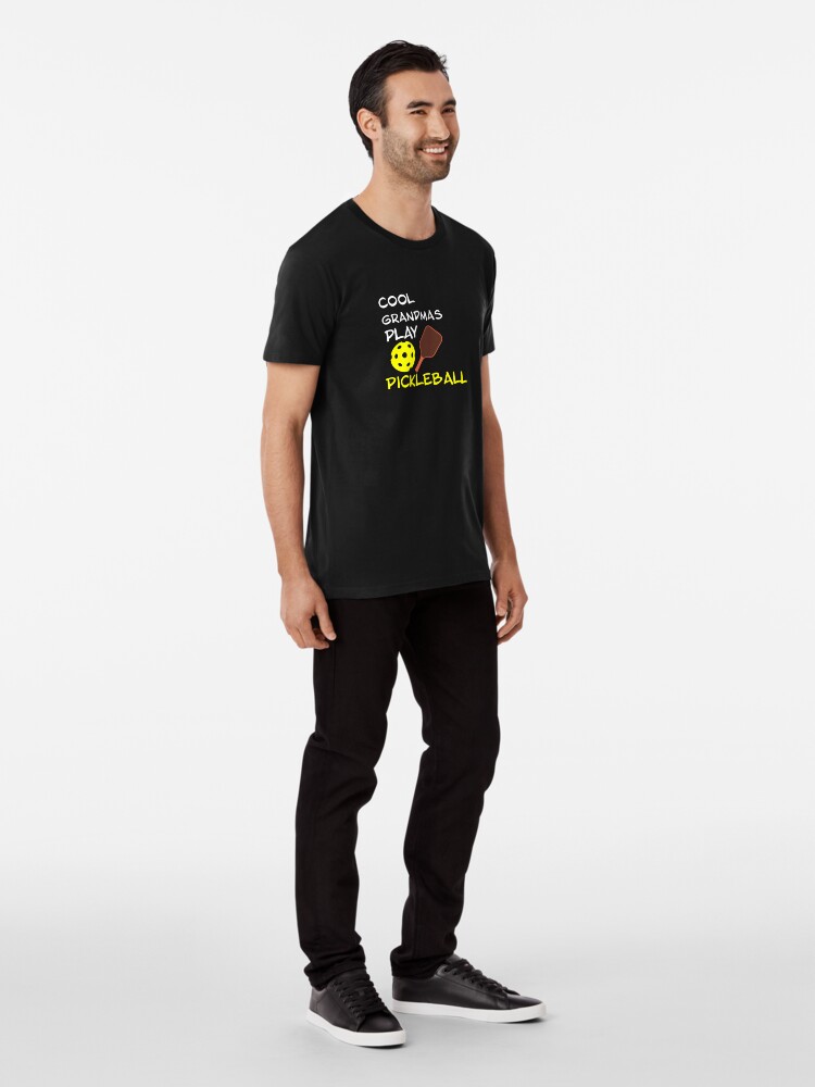 Alternate view of Cool Grandmas Play Pickleball Premium T-Shirt