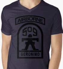 509th Infantry stencil Men's V-Neck T-Shirt