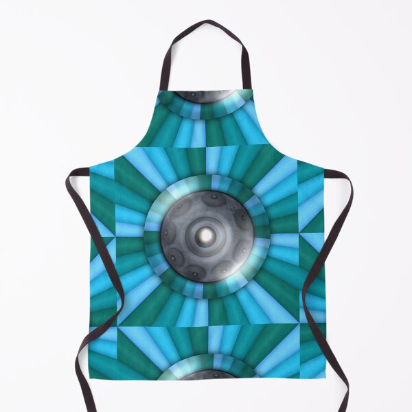 Item preview, Handpan design turquoise rays designed and sold by Milamara.