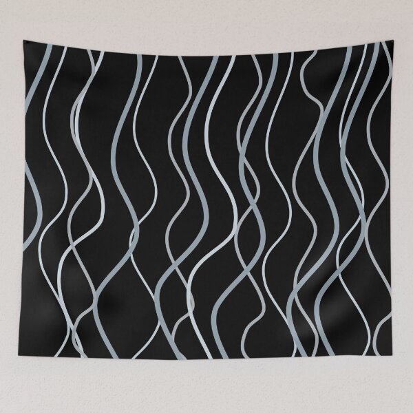 Item preview, Abstract wavy lines blue designed and sold by Ashlison.