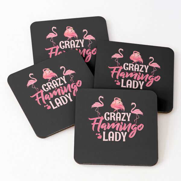 Item preview, CRAZY FLAMINGO LADY designed and sold by simplife-art.