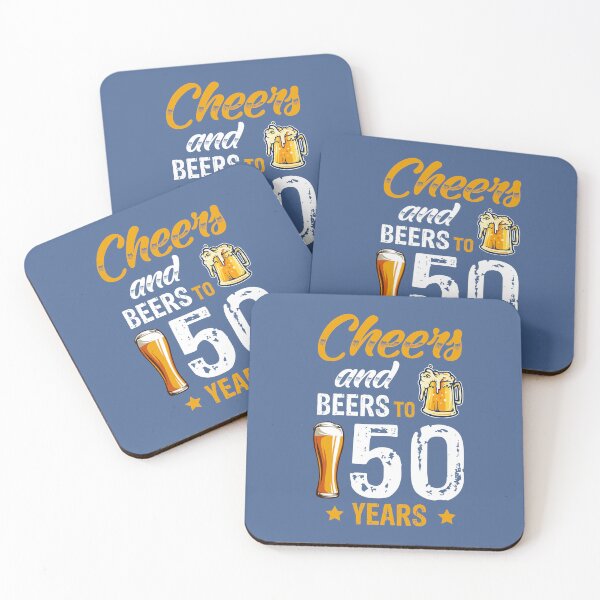 Item preview, Cheers & Beers To 50 Years 50th Birthday Bday Funny Cool designed and sold by raretshirtsuk.