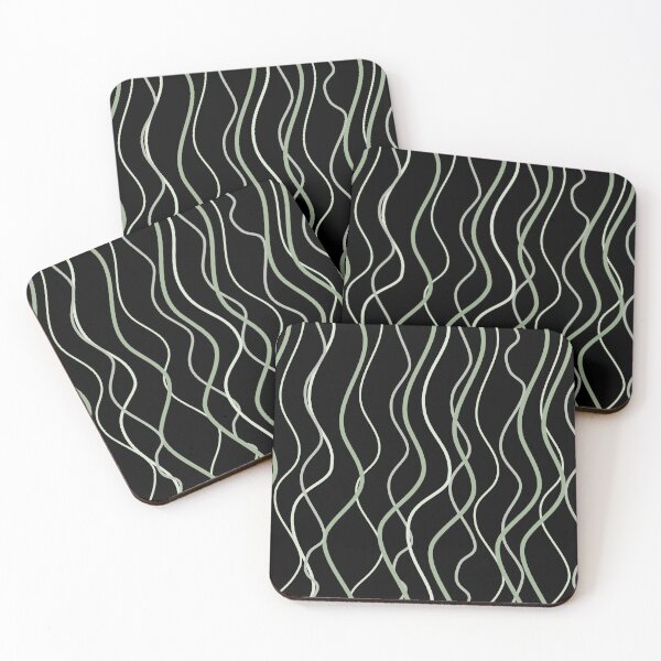 Item preview, Abstract wavy lines green designed and sold by Ashlison.