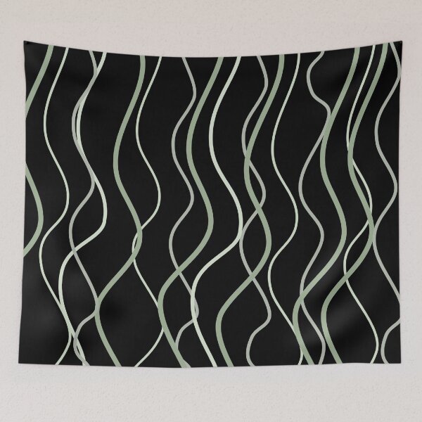 Item preview, Abstract wavy lines green designed and sold by Ashlison.