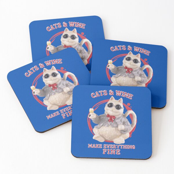 Item preview, Cats and Wine make everything fine Cat Drinker Wine designed and sold by SweetbeStore.