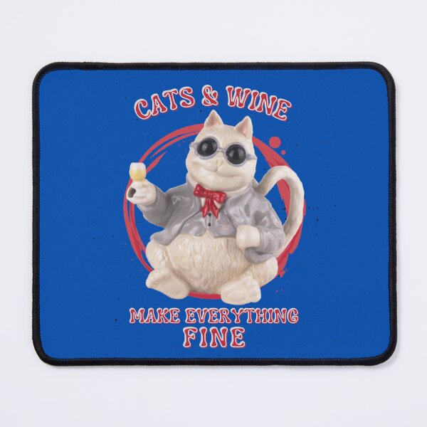 Item preview, Cats and Wine make everything fine Cat Drinker Wine designed and sold by SweetbeStore.
