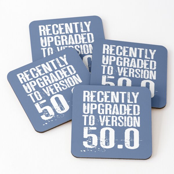 Item preview, Recently Upgraded To Version Cool 50th Birthday Bday Funny designed and sold by raretshirtsuk.
