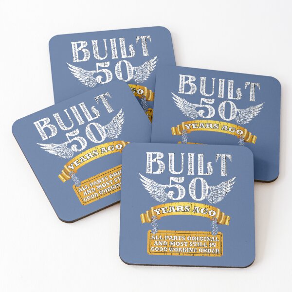 Item preview, Built 50 50th Birthday Bday Funny Vintage Funny Cool Wings designed and sold by raretshirtsuk.