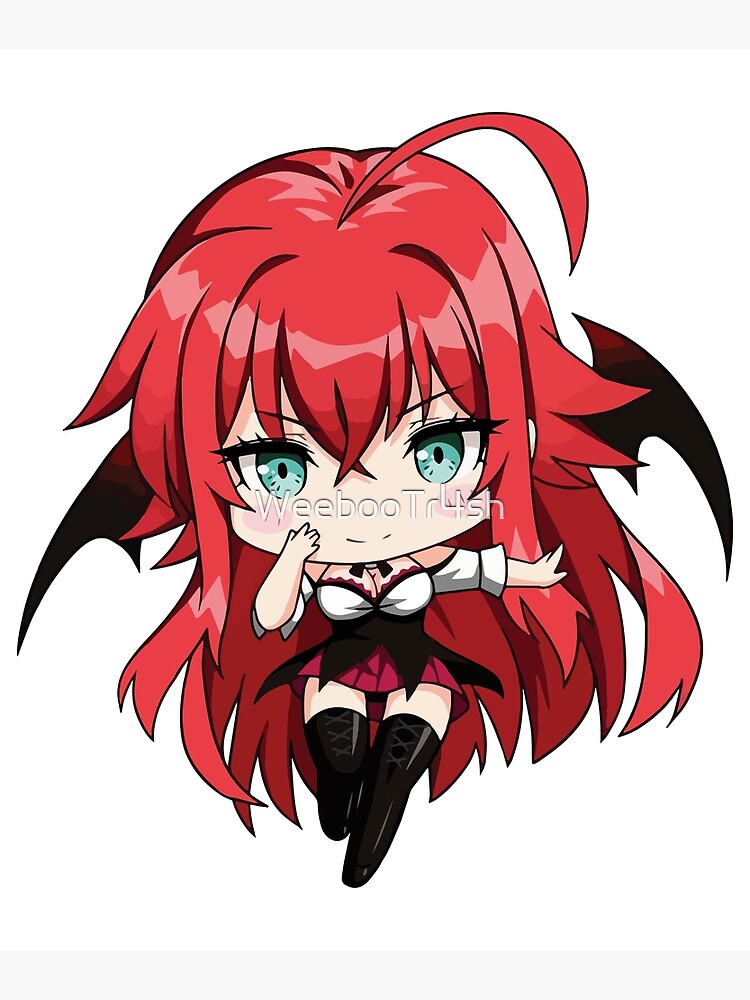 Póster «Rias Gremory Chibi High School DxD» de WeebooTr4sh | Redbubble