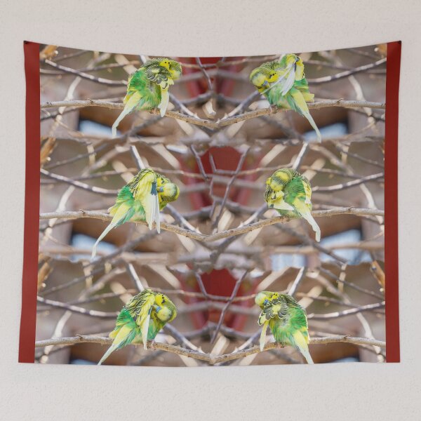 Item preview, Spring cleaning! Budgie collage designed and sold by MarionsArt.