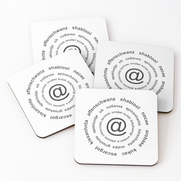 Item preview, The at sign, @ (black print) designed and sold by Aceofspace3000.