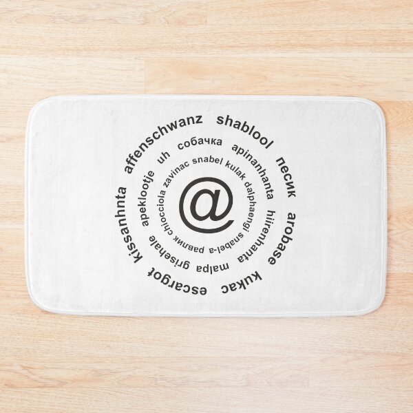 Item preview, The at sign, @ (black print) designed and sold by Aceofspace3000.