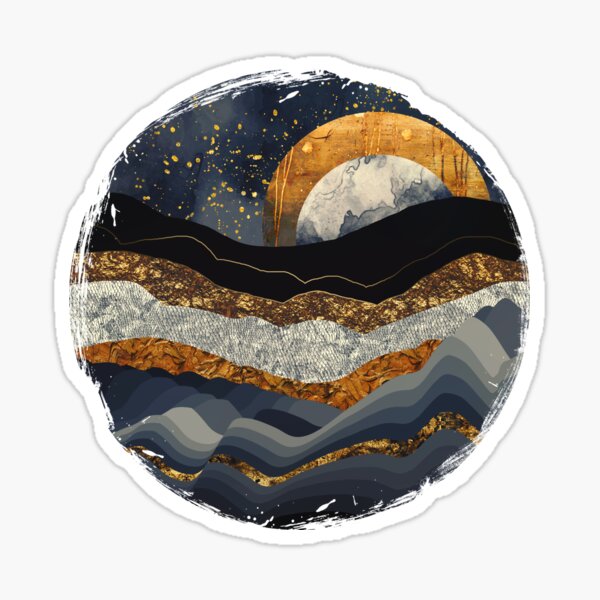 Item preview, Metallic Mountains designed and sold by spacefrogdesign.
