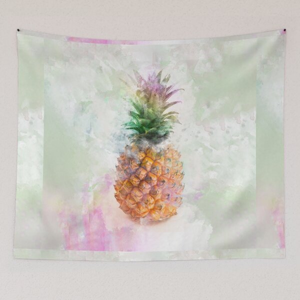 Item preview, Hawaiian Pineapple Pattern Tropical Watercolor designed and sold by CAT-LUVERS.