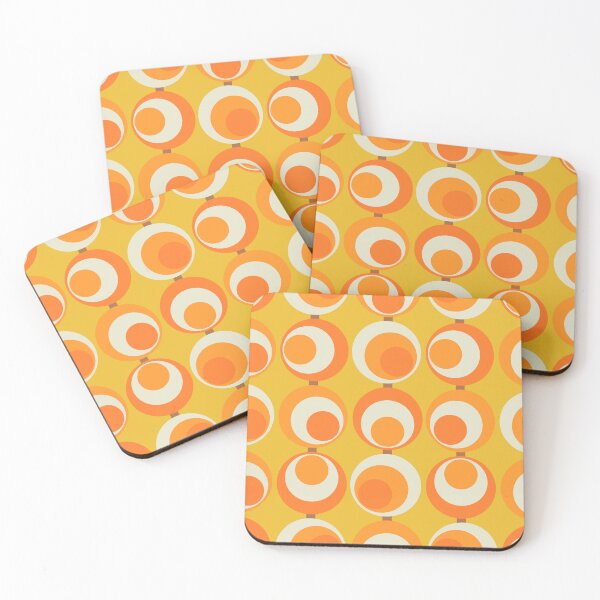 Item preview, Retro Orange Background, Geometric Circle Shape Seamless Pattern designed and sold by SidhuKeet1.