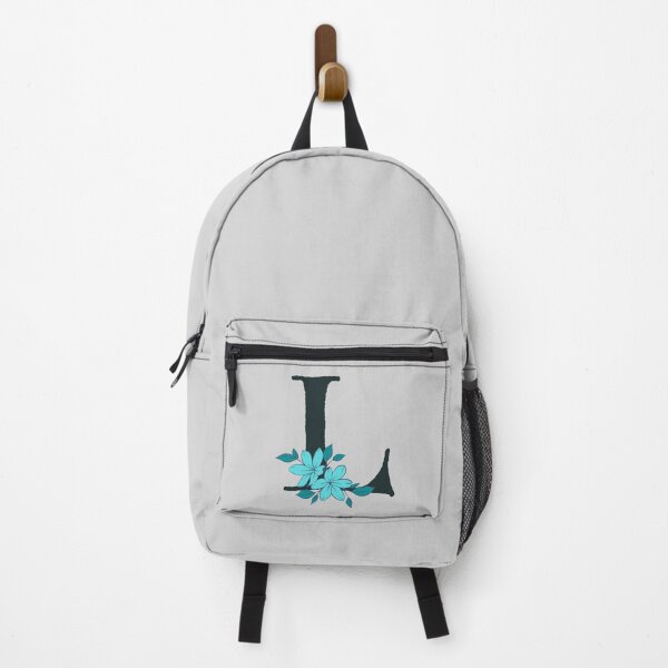 Item preview, Blue floral L monogram designed and sold by Coffee Lifestyle.
