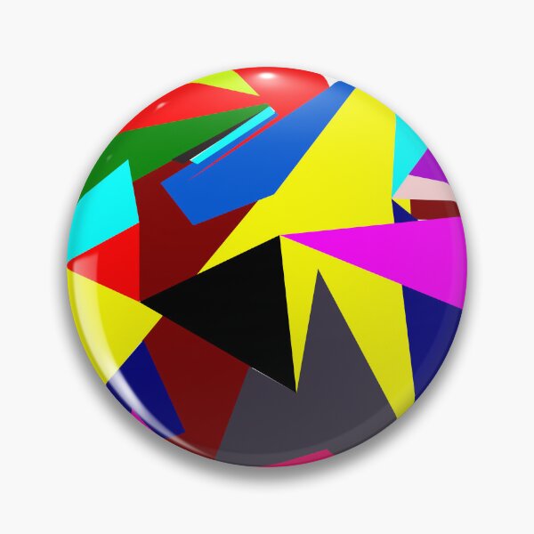 Item preview, Mystique Multicolor Fashionable Polygon Geometrical Shapes Standard White designed and sold by LargeShop.