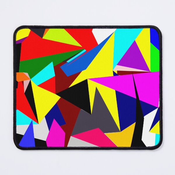 Item preview, Mystique Multicolor Fashionable Polygon Geometrical Shapes Standard White designed and sold by LargeShop.