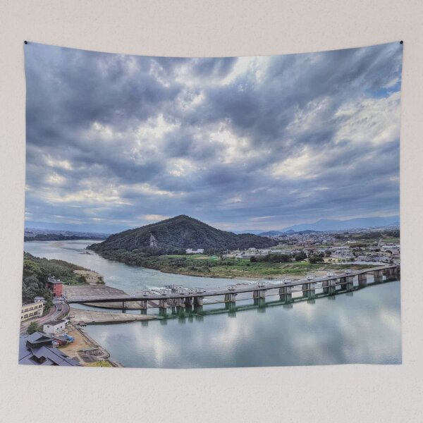 Item preview, Mountain and River - Inuyama, Japan designed and sold by MarksonPrints.