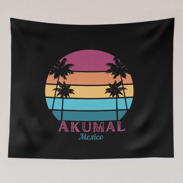 Item preview, Akumal Mexico, Akumal Vintage Sunset, Mexican Sunrise, Beach Lifestyle, Ocean Waves,Tropical Vacation designed and sold by Sun Sand & Sea Art.