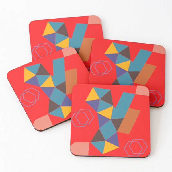 Item preview, Geometric Minimalist Design Pattern Block | Bold Colors designed and sold by The Bubble 1307.