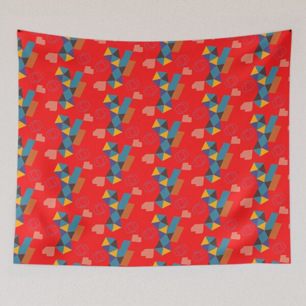 Item preview, Geometric Minimalist Design Pattern Block | Bold Colors designed and sold by The Bubble 1307.