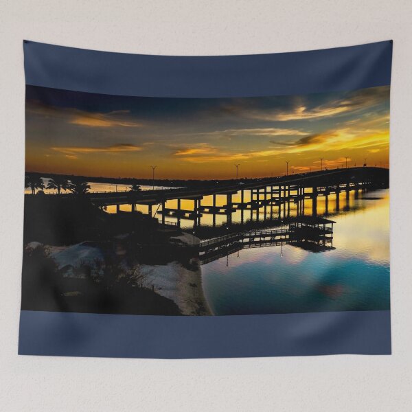 Item preview, Ormond Beach Bridge Florida Reflections at Sunset designed and sold by nbrandsberg.