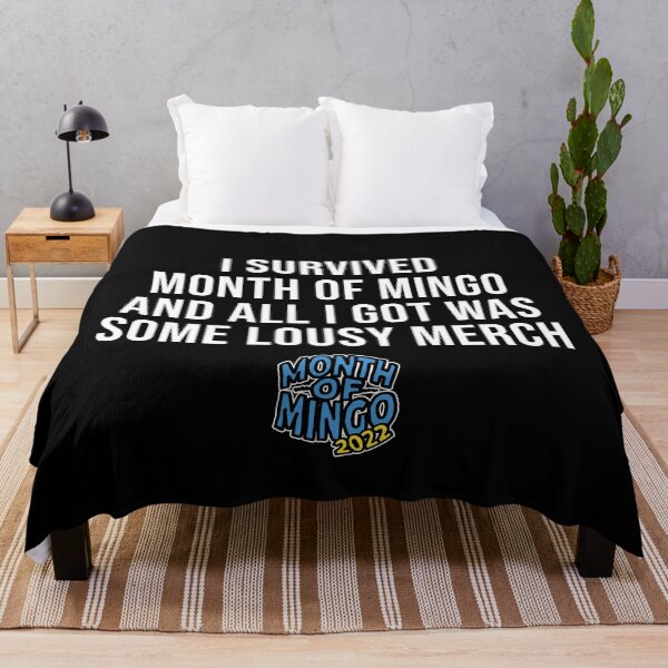 Item preview, I Survived Month of Mingo! Merch (White Text) [Custom per product] designed and sold by connor-maitland.