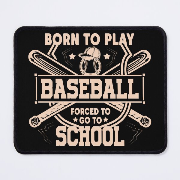 Item preview,  Born to Play Baseball Forced to go to School Shirt, Baseball T-Shirt, Funny School Tee, Baseball Life Shirt, Sports Shirt, Baseball Gifts designed and sold by ayoubker.