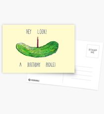 Birthday Pickle Postcards
