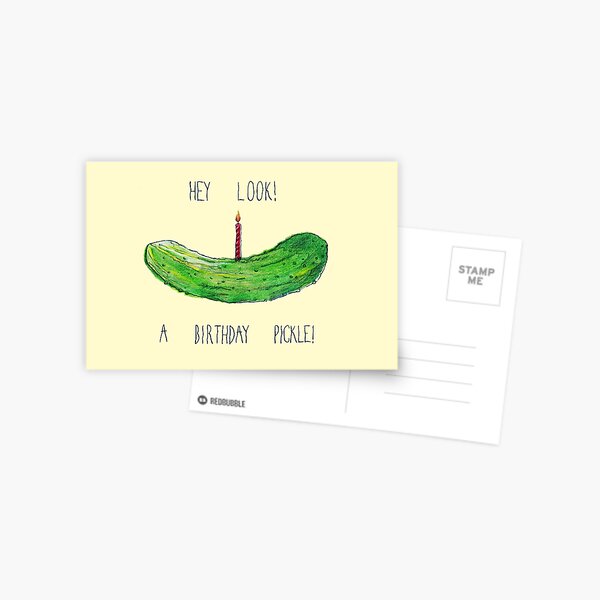 Birthday Pickle Postcard