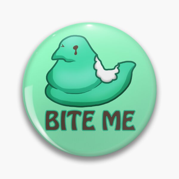Item preview, Marshmallow Peeps Chick BITE ME Green designed and sold by Zphal.