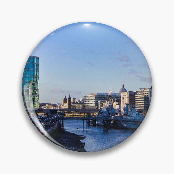 Item preview, On Tower Bridge looking down the Thames to HMS Belfast designed and sold by Ann Biddlecombe.