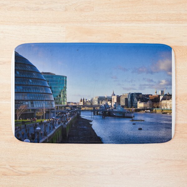 Item preview, On Tower Bridge looking down the Thames to HMS Belfast designed and sold by Ann Biddlecombe.