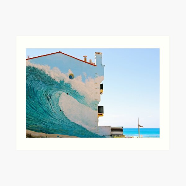 La ola trompe l'oeil - Hossegor Lámina artística