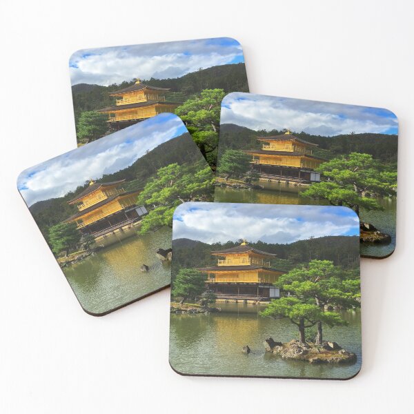 Item preview, Golden Pavilion on lake with tree - Kinkakuji, Japan designed and sold by MarksonPrints.