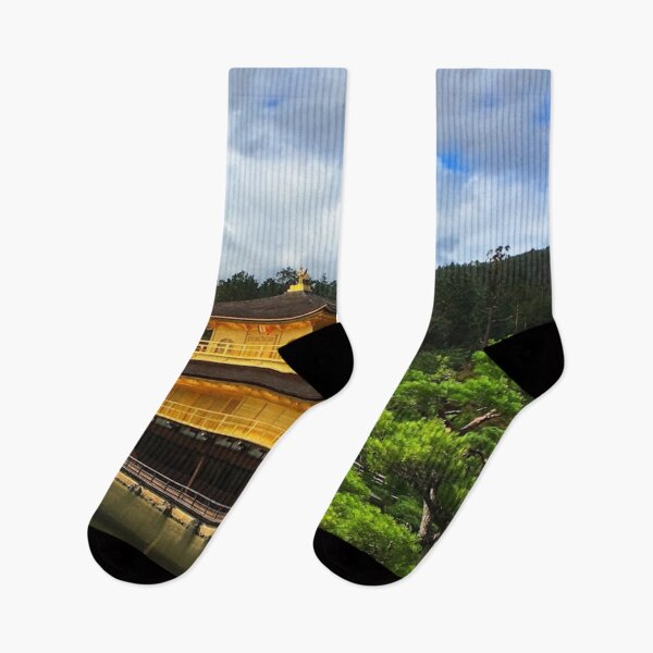 Item preview, Golden Pavilion on lake with tree - Kinkakuji, Japan designed and sold by MarksonPrints.