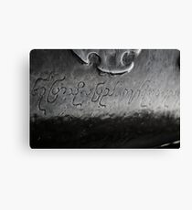 Inscription Canvas Print