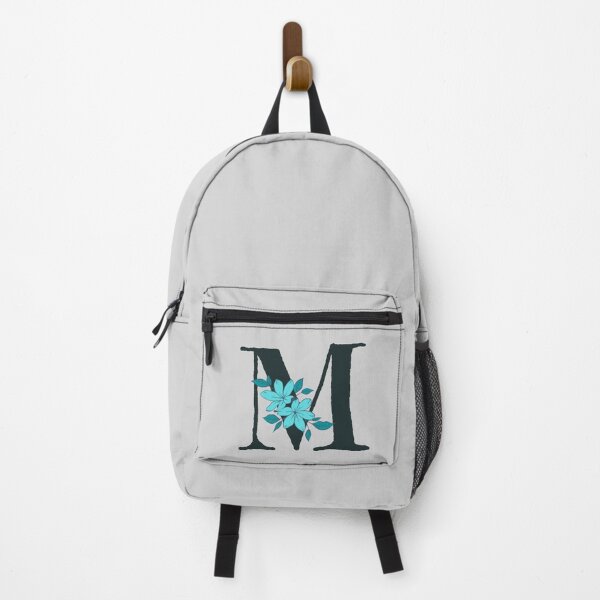 Item preview, Blue floral M monogram designed and sold by Coffee Lifestyle.