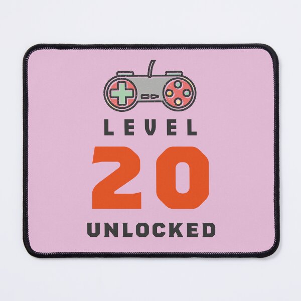 Item preview, Level 20 Unlocked Retro, Funny Video Gamer 20th Birthday Gift, 20 Years Old Vintage designed and sold by Boom-llqb.