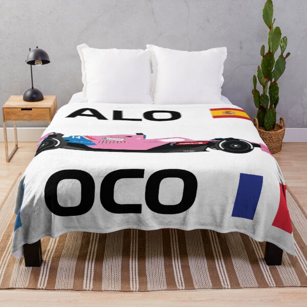 Item preview, Alpine F1 Team racing car 2022 A522 BWT Pink Special Livery Bahrain GP Saudi Arabian GP Fernando Alonso Esteban Ocon designed and sold by FormulaGTee1.