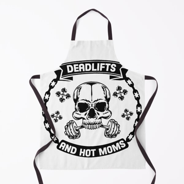 Item preview, Deadlifts And Hot Moms Skeleton Skull Badass Gym Bodybuilding Motivational designed and sold by Princeps-.