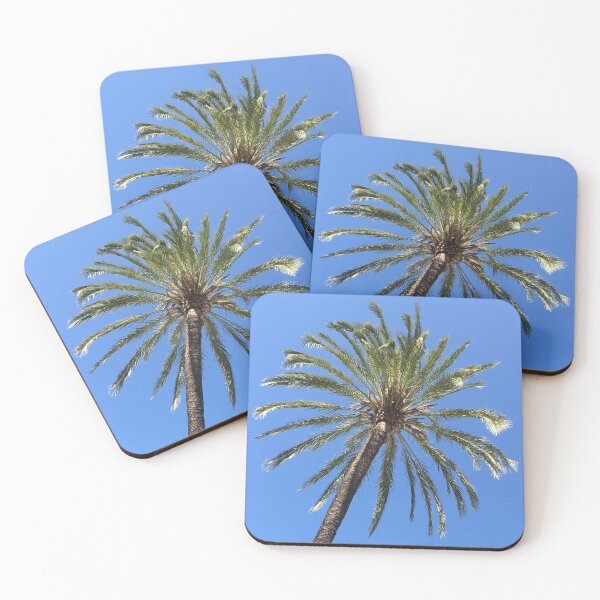 Item preview, Clear summer sky and tenerife palm tree designed and sold by ray-designs-.