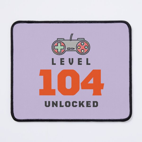 Artikelvorschau, Level 104 freigeschaltet Retro, lustiger Videospieler 104. Geburtstagsgeschenk, 104 Jahre alt Vintage entworfen und verkauft von Boom-llqb.