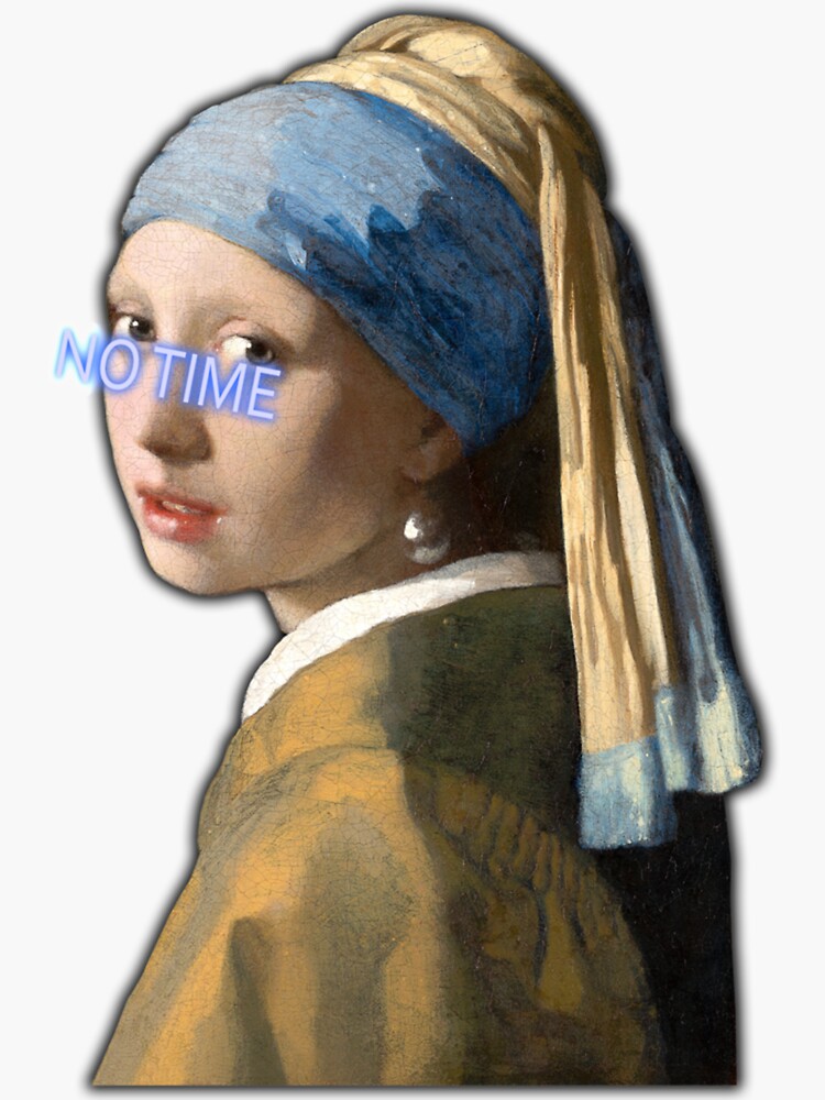 Girl With A Pearl Earring Sticker By Fletckinley Redbubble 