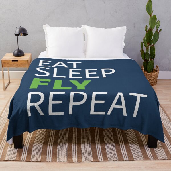 Item preview, Eat Sleep Fly Repeat Awesome Vintage Aviation Gift, Pilot Gift designed and sold by Boom-llqb.